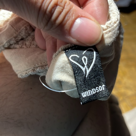 Comfy 2 piece tank and pants Waffled Cream Textured Set ( small) - Picture 5 of 6